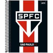 Caderno Universitário Capa Dura, 15 x 1, 240 folhas, São Paulo, 2640369, Spiral SPFC - PT 1 UN