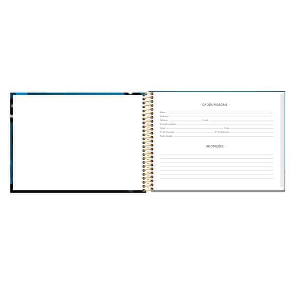 Caderno de cartografia e desenho, Capa dura, 48 folhas, Harry Potter Charms, 2640741, Spiral Hpc - PT 1 UN