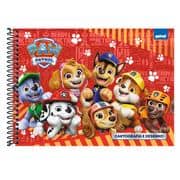 Caderno de cartografia e desenho, Capa dura, 48 folhas, Patrulha Canina, 2640789, Spiral Ptc- PT 1 UN