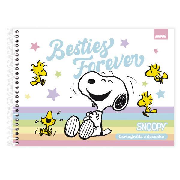 Caderno de cartografia e desenho, Capa dura, 48 folhas, Snoopy, 2640819, Spiral Sno - PT 1 UN