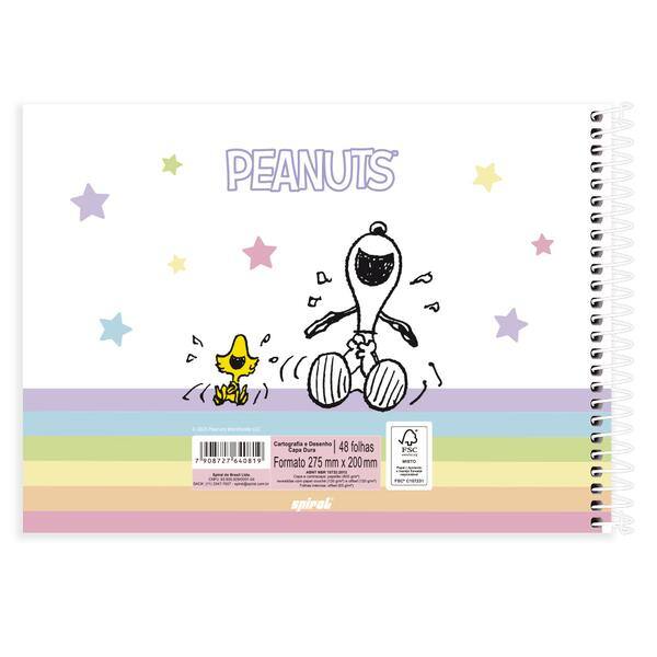 Caderno de cartografia e desenho, Capa dura, 48 folhas, Snoopy, 2640819, Spiral Sno - PT 1 UN