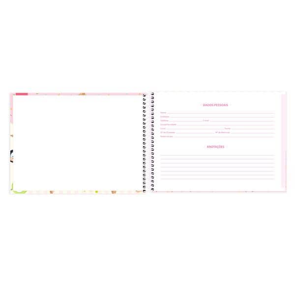 Caderno Cartografia e Desenho Capa Dura 48 Folhas, Disney Tsum Tsum, 2640833, Spiral Tsum - PT 1 UN