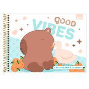 Caderno Cartografia e Desenho Capa Dura 48 Folhas, Capivara, 2638748, Spiral Ten - PT 1 UN