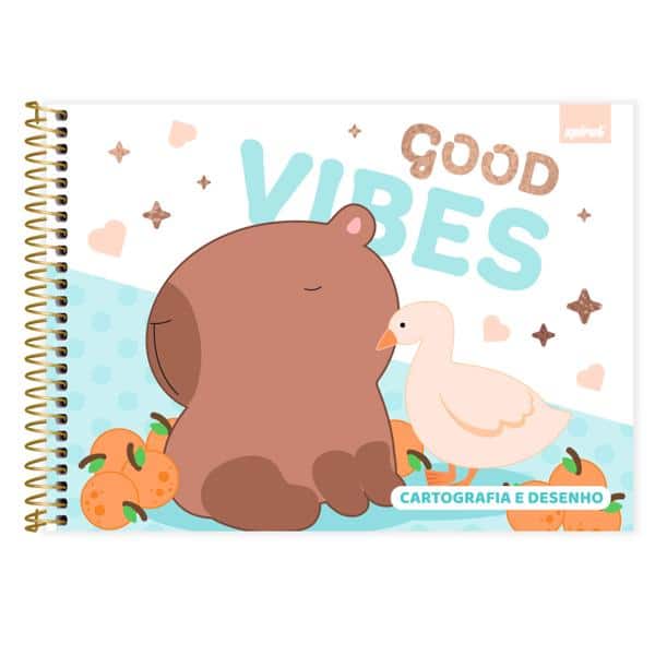 Caderno Cartografia e Desenho Capa Dura 48 Folhas, Capivara, 2638748, Spiral Ten - PT 1 UN Caderno Cartografia e Desenho Capa Dura 48 Folhas, Capivara, 2638748, Spiral Ten - PT 1 UN
