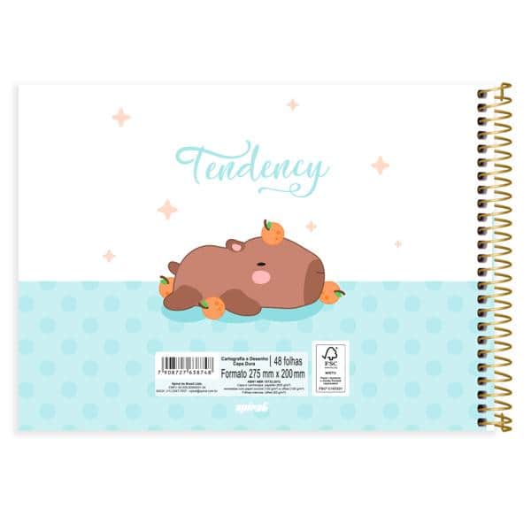 Caderno Cartografia e Desenho Capa Dura 48 Folhas, Capivara, 2638748, Spiral Ten - PT 1 UN Caderno Cartografia e Desenho Capa Dura 48 Folhas, Capivara, 2638748, Spiral Ten - PT 1 UN