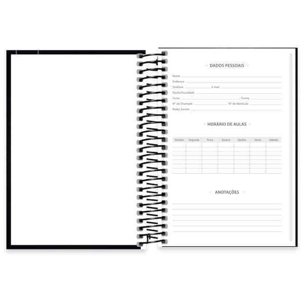 Caderno 1/4, Capa dura, Espiral, 80 folhas, Corinthians, 2641304, Spiral Sccp - PT 1 UN
