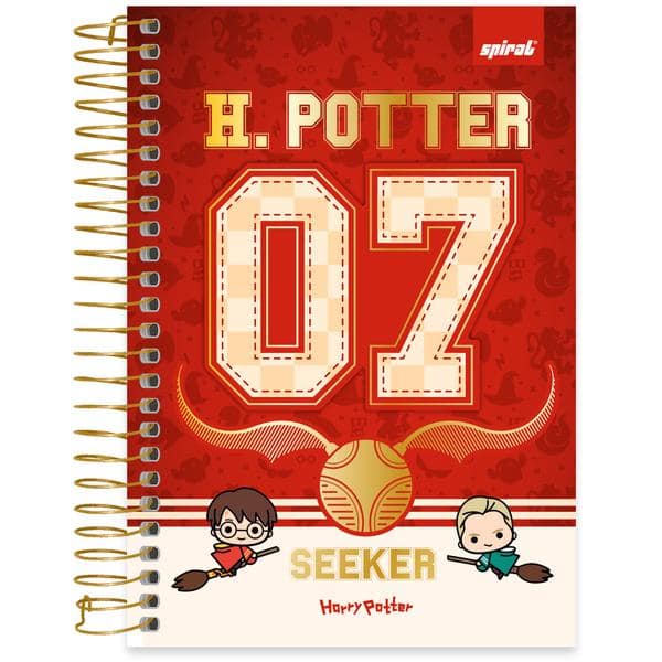 Caderno 1/4 espiral capa dura 80fls HP Charms 2641335 Spiral Hpc PT 1 UN