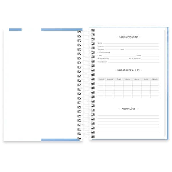 Caderno 1/4 , Capa dura, Espiral, 80 folhas, Manchester City, 2641106, Spiral Mc - PT 1 UN