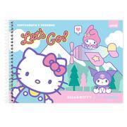 Caderno de cartografia e desenho, Capa dura, 80 folhas, Hello Kitty e amigos, 2647320, Spiral Hka - PT 1 UN