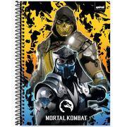 Caderno univ.capa dura 1x1 80fls Mortal Komb. 2642660 Spiral Mtk PT 1 UN