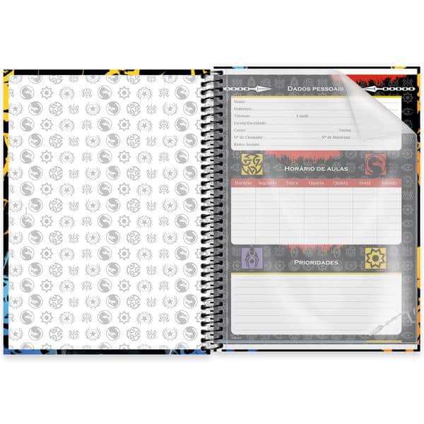 Caderno univ.capa dura 1x1 80fls Mortal Komb. 2642660 Spiral Mtk PT 1 UN Caderno univ.capa dura 1x1 80fls Mortal Komb. 2642660 Spiral Mtk PT 1 UN