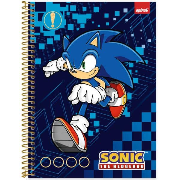 Caderno univ.capa dura 1x1 80fls Sonic 2645128 Spiral Snc PT 1 UN