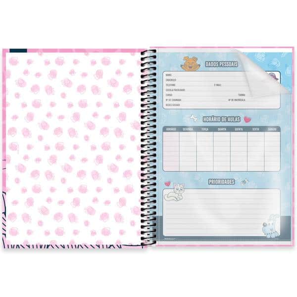 Caderno Universitário Capa Dura, 1 x 1, 80 folhas, Turma da Mônica Pets, 2639882, Spiral Tdp - PT 1 UN Caderno Universitário Capa Dura, 1 x 1, 80 folhas, Turma da Mônica Pets, 2639882, Spiral Tdp - PT 1 UN