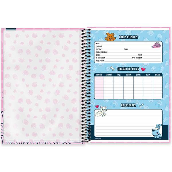 Caderno Universitário Capa Dura, 1 x 1, 80 folhas, Turma da Mônica Pets, 2639882, Spiral Tdp - PT 1 UN Caderno Universitário Capa Dura, 1 x 1, 80 folhas, Turma da Mônica Pets, 2639882, Spiral Tdp - PT 1 UN