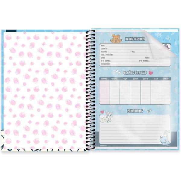 Caderno Universitário Capa Dura, 1 x 1, 80 folhas, Turma da Mônica Pets, 2645142, Spiral Tdp - PT 1 UN Caderno Universitário Capa Dura, 1 x 1, 80 folhas, Turma da Mônica Pets, 2645142, Spiral Tdp - PT 1 UN