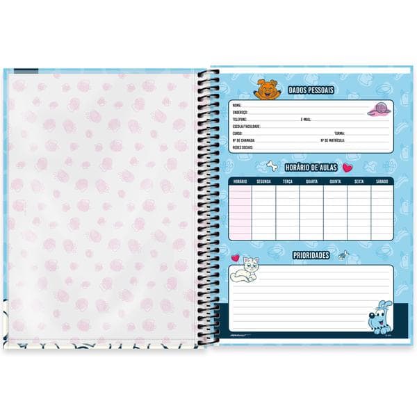 Caderno Universitário Capa Dura, 1 x 1, 80 folhas, Turma da Mônica Pets, 2645142, Spiral Tdp - PT 1 UN Caderno Universitário Capa Dura, 1 x 1, 80 folhas, Turma da Mônica Pets, 2645142, Spiral Tdp - PT 1 UN