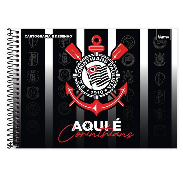 Caderno de cartografia e desenho, Capa dura, 80 folhas, Corinthians, 2640857, Spiral Sccp - PT 1 UN Caderno de cartografia e desenho, Capa dura, 80 folhas, Corinthians, 2640857, Spiral Sccp - PT 1 UN