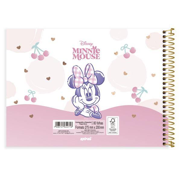 Caderno de cartografia e desenho, Capa dura, 80 folhas, Minnie Style, 2644718, Spiral Mis - PT 1 UN Caderno de cartografia e desenho, Capa dura, 80 folhas, Minnie Style, 2644718, Spiral Mis - PT 1 UN
