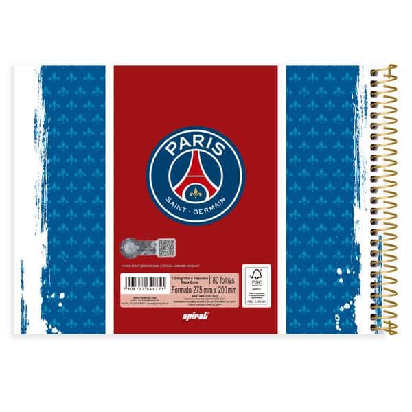Caderno de cartografia e desenho, Capa dura, 80 folhas, PSG, 2644725, Spiral Psg - PT 1 UN Caderno de cartografia e desenho, Capa dura, 80 folhas, PSG, 2644725, Spiral Psg - PT 1 UN