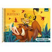 Caderno de cartografia e desenho, Capa dura, 80 folhas, Rei Leão, 2643230, Spiral Rei - PT 1 UN