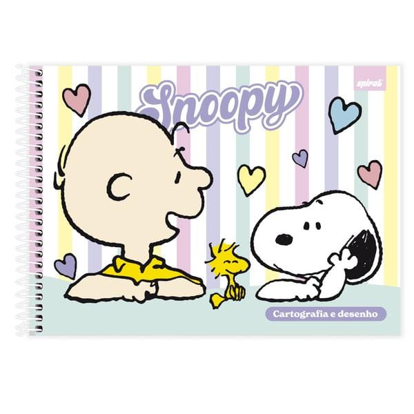 Caderno de cartografia e desenho, Capa dura, 80 folhas, Snoopy, 2640987, Spiral Sno - PT 1 UN Caderno de cartografia e desenho, Capa dura, 80 folhas, Snoopy, 2640987, Spiral Sno - PT 1 UN