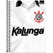 Caderno Universitário Capa Dura, 1 x 1, 80 folhas, Corinthians, 2648440, Spiral Sccp - PT 1 UN