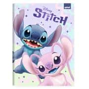 Caderno Universitário Capa Dura Costurado, 80 folhas, Stitch, 2640680, Spiral Ds - PT 1 UN