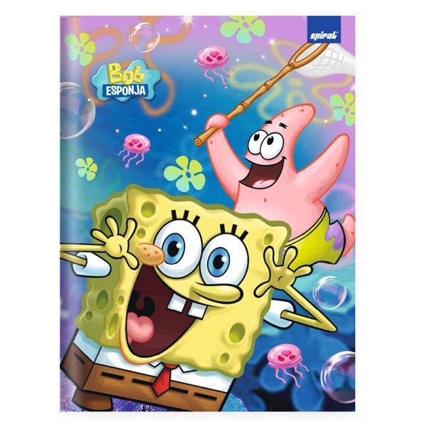 Caderno Universitário, Capa Dura Costurado, 80 folhas, Bob esponja, 2642981, Spiral Bob - PT 1 UN Caderno Universitário, Capa Dura Costurado, 80 folhas, Bob esponja, 2642981, Spiral Bob - PT 1 UN