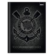 Caderno Universitário, Capa Dura Costurado, 80 folhas, Corinthians, 2640499, Spiral Sccp - PT 1 UN