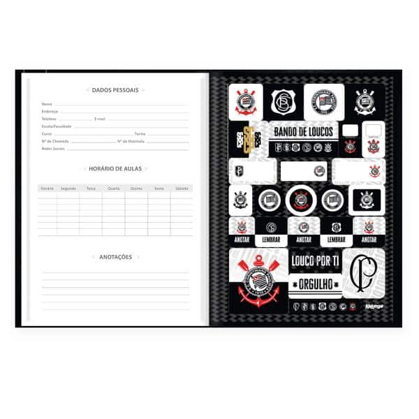 Caderno Universitário, Capa Dura Costurado, 80 folhas, Corinthians, 2640499, Spiral Sccp - PT 1 UN Caderno Universitário, Capa Dura Costurado, 80 folhas, Corinthians, 2640499, Spiral Sccp - PT 1 UN