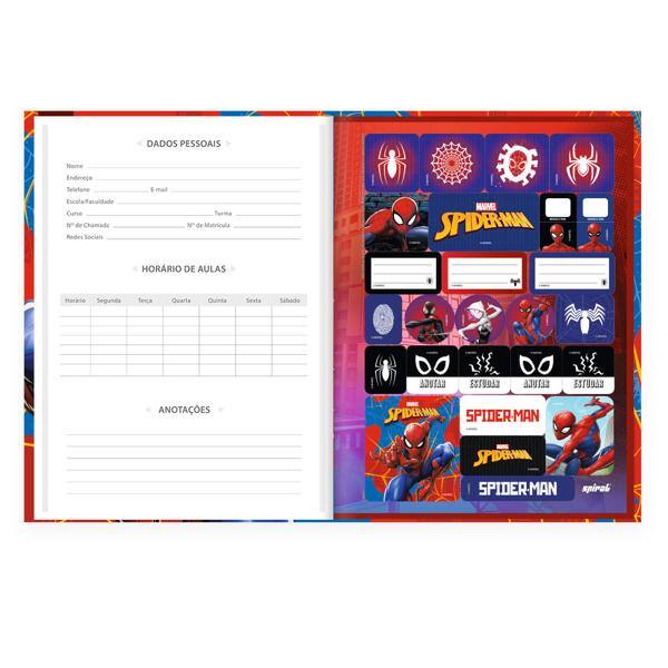 Caderno Universitário, Capa Dura Costurado, 80 folhas, Homem Aranha, 2640567, Spiral Mha - PT 1 UN Caderno Universitário, Capa Dura Costurado, 80 folhas, Homem Aranha, 2640567, Spiral Mha - PT 1 UN