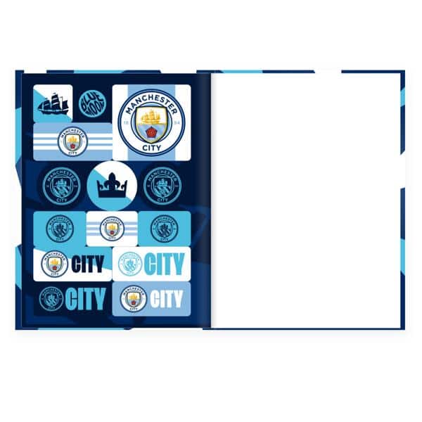 Caderno Univ.C.D. Costurado 80fls Manch. City 2640581 Spiral Mc PT 1 UN