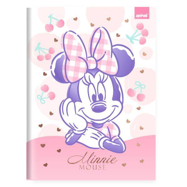 Caderno Universitário, Capa Dura Costurado, 80 folhas, Minnie Style, 2640604, Spiral Mis - PT 1 UN Caderno Universitário, Capa Dura Costurado, 80 folhas, Minnie Style, 2640604, Spiral Mis - PT 1 UN