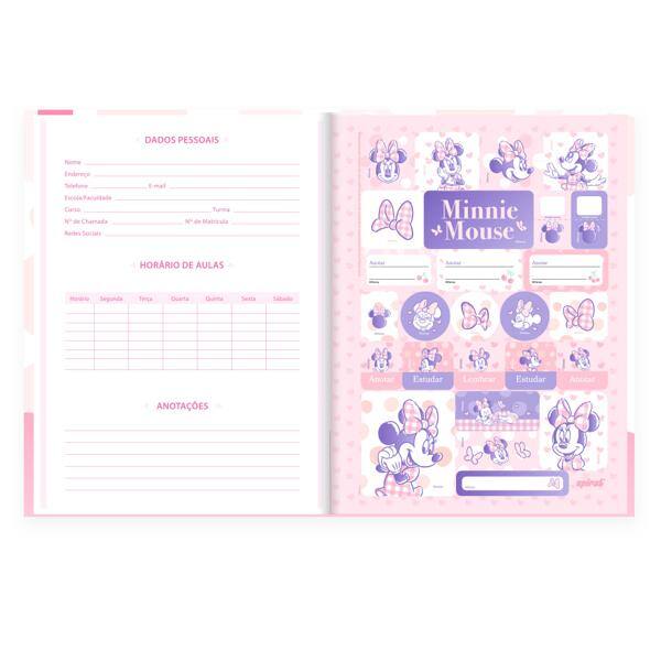 Caderno Universitário, Capa Dura Costurado, 80 folhas, Minnie Style, 2640604, Spiral Mis - PT 1 UN Caderno Universitário, Capa Dura Costurado, 80 folhas, Minnie Style, 2640604, Spiral Mis - PT 1 UN