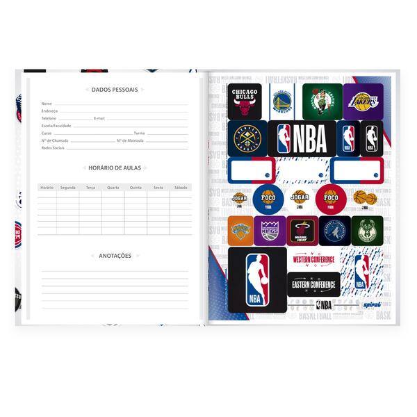 Caderno Univ.C.D. Costurado 80fls NBA 2644671 Spiral Nba PT 1 UN Caderno Univ.C.D. Costurado 80fls NBA 2644671 Spiral Nba PT 1 UN