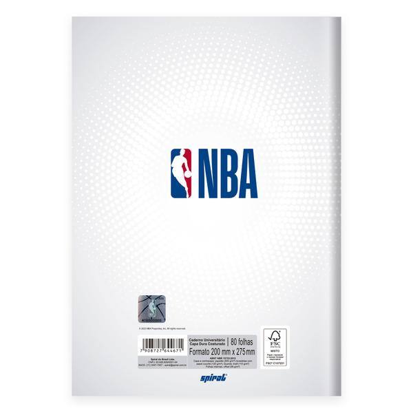 Caderno Univ.C.D. Costurado 80fls NBA 2644671 Spiral Nba PT 1 UN Caderno Univ.C.D. Costurado 80fls NBA 2644671 Spiral Nba PT 1 UN