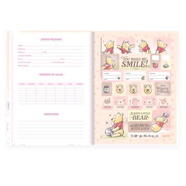 Caderno Universitário, Capa Dura Costurado, 80 folhas, Ursinho Pooh, 2640635, Spiral Pooh - PT 1 UN Caderno Universitário, Capa Dura Costurado, 80 folhas, Ursinho Pooh, 2640635, Spiral Pooh - PT 1 UN