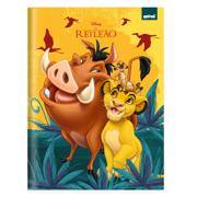 Caderno Universitário, Capa Dura Costurado, 80 folhas, Rei Leão, 2643049, Spiral Rei - PT 1 UN