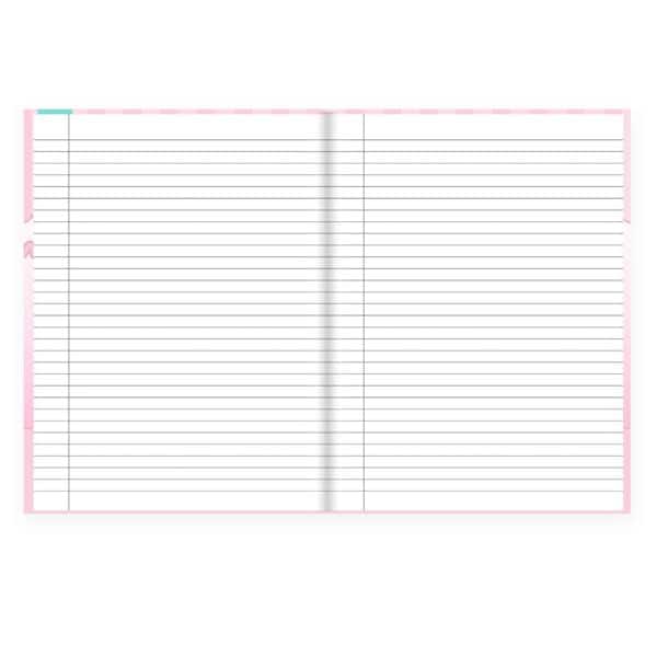 Caderno Univ.C.D. Costurado 80fls Tsum Tsum 2640703 Spiral Tsum PT 1 UN