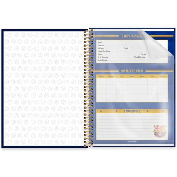 Caderno univ.capa dura 1x1 80fls Barcelona 2642554 Spiral Bc PT 1 UN Caderno univ.capa dura 1x1 80fls Barcelona 2642554 Spiral Bc PT 1 UN