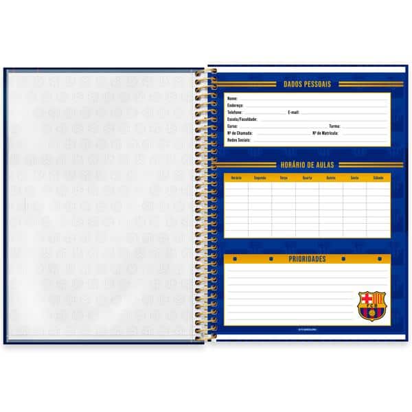 Caderno univ.capa dura 1x1 80fls Barcelona 2642554 Spiral Bc PT 1 UN Caderno univ.capa dura 1x1 80fls Barcelona 2642554 Spiral Bc PT 1 UN