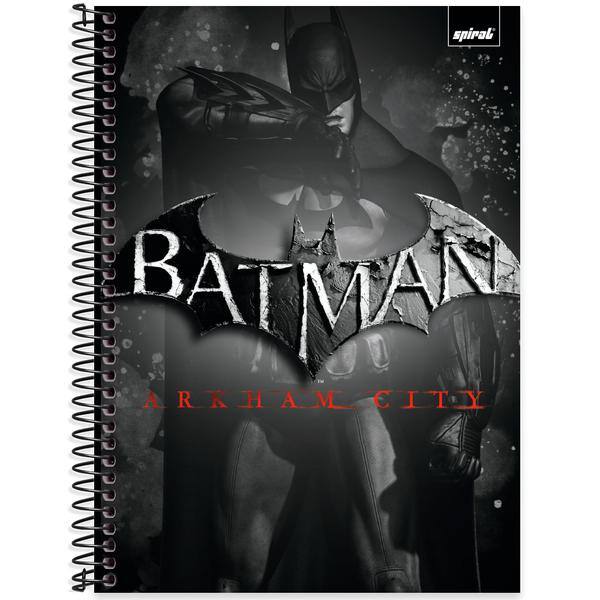 Caderno Universitário Capa Dura, 1 x 1, 80 Folhas, Batman game, 2642578, Spiral Btg - PT 1 UN