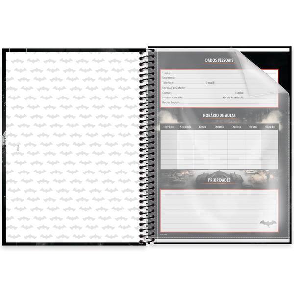 Caderno Universitário Capa Dura, 1 x 1, 80 Folhas, Batman game, 2642578, Spiral Btg - PT 1 UN
