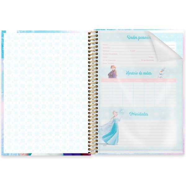 Caderno Universitário Capa Dura, 1 x 1, 80 folhas, Frozen, 2645067, Spiral Frz - PT 1 UN Caderno Universitário Capa Dura, 1 x 1, 80 folhas, Frozen, 2645067, Spiral Frz - PT 1 UN