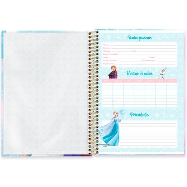 Caderno Universitário Capa Dura, 1 x 1, 80 folhas, Frozen, 2645067, Spiral Frz - PT 1 UN Caderno Universitário Capa Dura, 1 x 1, 80 folhas, Frozen, 2645067, Spiral Frz - PT 1 UN