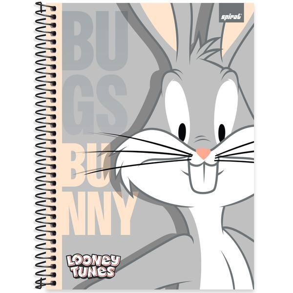 Caderno Universitário Capa Dura, 1 x 1, 80 folhas, Looney Tunes, Pernalonga, 2639691, Spiral Lt - PT 1 UN Caderno Universitário Capa Dura, 1 x 1, 80 folhas, Looney Tunes, Pernalonga, 2639691, Spiral Lt - PT 1 UN