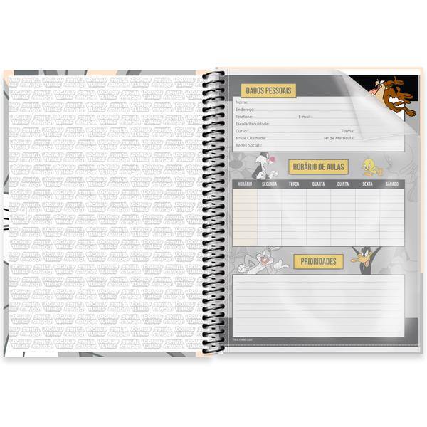 Caderno Universitário Capa Dura, 1 x 1, 80 folhas, Looney Tunes, Pernalonga, 2639691, Spiral Lt - PT 1 UN Caderno Universitário Capa Dura, 1 x 1, 80 folhas, Looney Tunes, Pernalonga, 2639691, Spiral Lt - PT 1 UN