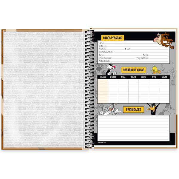 Caderno Universitário Capa Dura, 1 x 1, 80 Folhas, Looney Tunes, Taz, 2645074, Spiral Lt - PT 1 UN Caderno Universitário Capa Dura, 1 x 1, 80 Folhas, Looney Tunes, Taz, 2645074, Spiral Lt - PT 1 UN