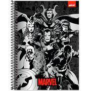Caderno Universitário Capa Dura, 1 x 1, 80 Folhas, Marvel Comics, 2645081, Spiral Mv - PT 1 UN