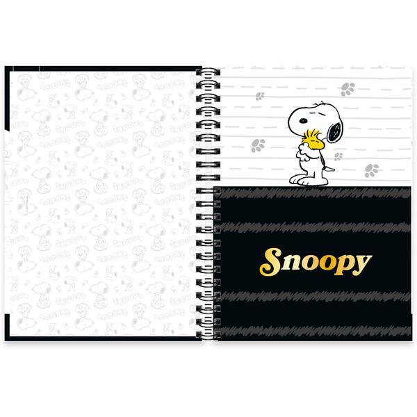 Caderno univ.capa dura 1x1 80fls Snoopy Prem. 2645234 Spiral Sno PT 1 UN